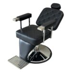 Cadeira Barbeiro Reclinável Base Redonda IWCBRBR005 - 6