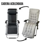 Cadeira Espreguiçadeira Acolchoada IWCEA - 7