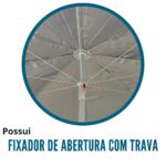 Guarda Sol Articulado 2,40m Branco IWGSA240BR - 8