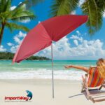 Guarda Sol Articulado 2,40m Vermelho IWGSA240VM - 9