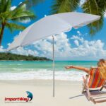 Guarda Sol Articulado 2,40m Branco IWGSA240BR - 9