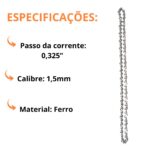 Corrente Para Motosserra Gasolina 18 Polegadas IWCMSG18 - 4