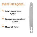 Sabre Para Motosserra Gasolina 14