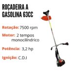 Roçadeira Gasolina 5 Em 1 63cc Com Enxada Rotativa IWRGER2T5X163 - 6