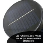 Ombrelone Base Central Articulado Com Led 2,70M Branco IWOBCAL270BR - 7