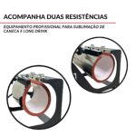 Prensa Térmica Sublimação 2X1 Caneca e Long Drink IWPTS2X1CL - 8