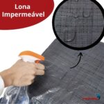 Lona Plástica De Polietileno 70g/m² 2x2 Metros Cinza IWLP22CZ - 3