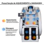 Poltrona 3D Com 5 Tipos De Massagem Cinza IWPM3DCZ - 3