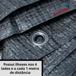 Lona Plástica De Polietileno 70g/m² 4x3 Metros Cinza IWLP43CZ - 4