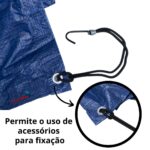 Lona Plástica De Polietileno 70g/m² 4x8 Metros Azul IWLP48 - 5