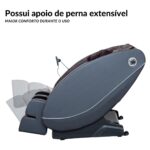 Poltrona 3D Com 5 Tipos De Massagem Marrom IWPM3DMR - 6