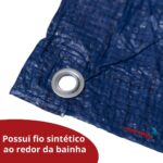 Lona Plástica De Polietileno 70g/m² 4x8 Metros Azul IWLP48 - 9