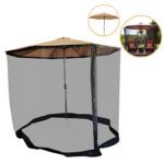 Ombrelone Central 3,00M Com Tela Mosqueteiro IWOBCTM300BG - 1