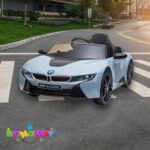 Mini Carro Elétrico Licenciado BMW I8 12V Azul BW293AZ - 10