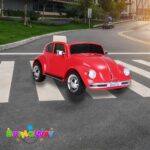 Mini Carro Elétrico Volkswagen Beetle Dune 6V Vermelho BW299VM - 10