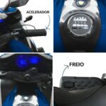 Mini Moto Elétrica 12V Azul BW300AZ - 10