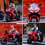 Mini Moto Elétrica Infantil 12V Vermelha BW301VM - 10