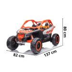 Mini UTV Elétrico Licenciado Can Am Maverick 24V Laranja BW238LR - 2