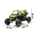 Mini UTV Elétrico Licenciado Can Am Maverick 24V Verde BW238VD - 2