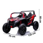 Mini Quadricilo Elétrico 24V 2 Assentos Vermelho BW298VM - 2