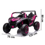 Mini Quadricilo Elétrico 24V 2 Assentos Rosa BW298RS - 2