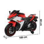 Mini Moto Elétrica 12V Vermelho BW300VM - 2