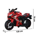 Mini Moto Elétrica Infantil 12V Vermelha BW301VM - 2