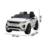 Mini Carro Elétrico Licenciado Land Rover Evoque 12V Branco BW304BR - 2