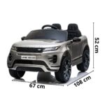 Mini Carro Elétrico Licenciado Land Rover Evoque 12V Prata BW304PR - 2