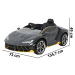 Mini Carro Elétrico Licenciado Lamborghini Centenario 12V Cinza BW305CZ - 2