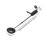 Detector De Metal Até 3,5M Profundidade Com Pilha, Fone De Ouvido e Pá IWDM004 - 2