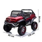 UTV Quadriciclo Elétrico Mercedes Benz Unimog 24V Vermelho BW295VM - 2