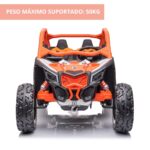 Mini UTV Elétrico Licenciado Can Am Maverick 24V Laranja BW238LR - 3