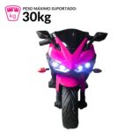 Mini Moto Elétrica 12V Rosa BW300RS - 3
