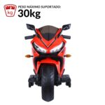 Mini Moto Elétrica Infantil 12V Vermelha BW301VM - 3