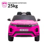 Mini Carro Elétrico Licenciado Land Rover Evoque 12V Rosa BW304RS - 3