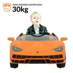 Mini Carro Elétrico Licenciado Lamborghini Centenario 12V Laranja BW305LR - 3