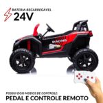 Mini Quadricilo Elétrico 24V 2 Assentos Vermelho BW298VM - 4