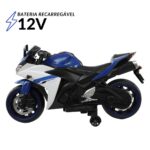 Mini Moto Elétrica 12V Azul BW300AZ - 4