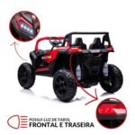 Mini Quadricilo Elétrico 24V 2 Assentos Vermelho BW298VM - 5