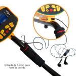 Detector De Metal Profissional Visor LCD Com Bateria, Fone de Ouvido e Pá IWDMLCD002 - 5