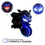 Mini Moto Elétrica Infantil 12V Azul BW301AZ - 5