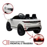 Mini Carro Elétrico Licenciado Land Rover Evoque 12V Branco BW304BR - 5