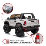 Mini Caminhonete Toyota Hilux 2 Assentos 24V Branco BW294BR - 5