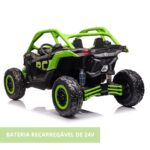 Mini UTV Elétrico Licenciado Can Am Maverick 24V Verde BW238VD - 6