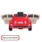 Mini Carro Elétrico Volkswagen Beetle Dune 6V Vermelho BW299VM - 6