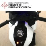 Mini Moto Elétrica Infantil 12V Branco BW301BR - 6