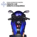 Mini Moto Elétrica Infantil 12V Azul BW301AZ - 6