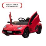 Mini Carro Elétrico Licenciado Lamborghini SVJ 12V Vermelho BW303VM - 6