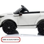 Mini Carro Elétrico Licenciado Land Rover Evoque 12V Branco BW304BR - 6